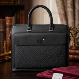 mont blanc polished premium quality laptop bag 6513