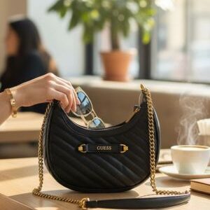 guess dea top zipper shoulder bag with box 6259