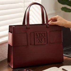 arman exchange susy leather tote bag 6541