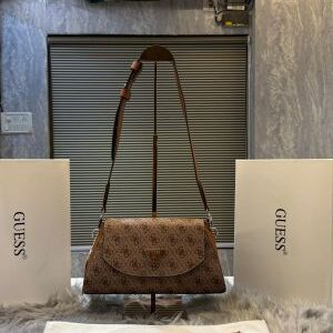 guess dea top zipper shoulder bag with box 6236
