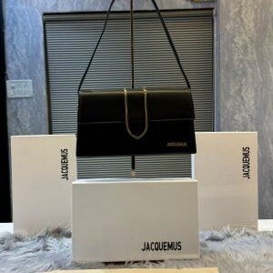 jacquemus leather le bambino with sling strap og box & dust bag 6239