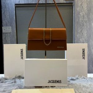 jacquemus leather le bambino with sling strap og box & dust bag 6241