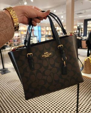 coac ollie leather tote bag with dust bag box & shoulder strap 6408 coac ollie leather tote bag with dust bag box & shoulder strap 6408