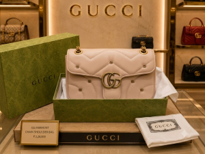 gucc gg marmont shoulder bag with dust bag folding box 6411