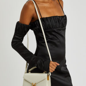 ysl saint laurent cassandra top handle bag with og box dust cover & carry bag 1823 white