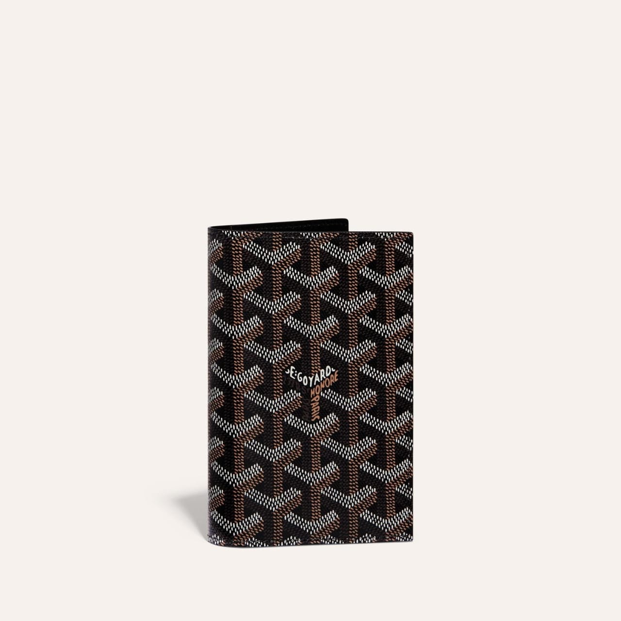 goyard grenelle passport holder cover with og box (black) goyard grenelle passport holder cover with og box (black)