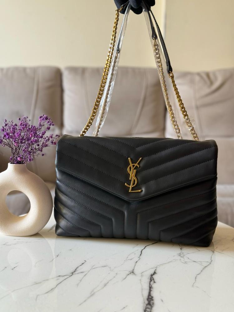 ysl saint laurent grain de poudre matelasse chevron medium monogram satchel black with box 6549 ysl saint laurent grain de poudre matelasse chevron medium monogram satchel black with box 6549