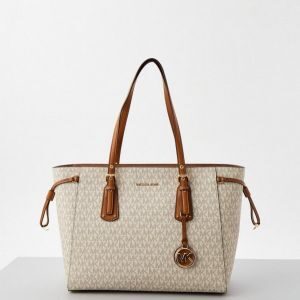 michael kor voyager jet set print tote bag with dust bag 424