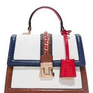 aldd nautical martissa medium satchel handbag with box 6392