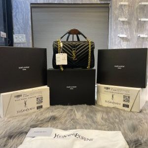 ysl saint laurent college medium chain bag dubble box packing 6440