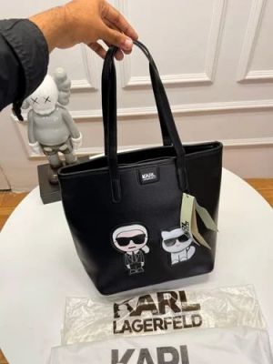 karl lagerfeld embossed logo tote para mujer original with dust bag 6457 karl lagerfeld embossed logo tote para mujer original with dust bag 6457