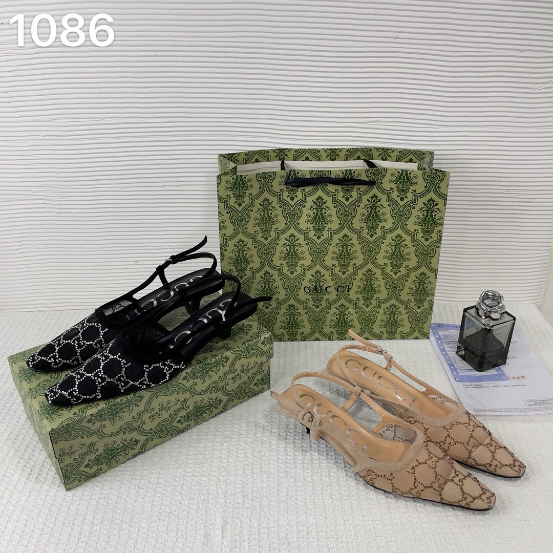guccci gg mesh slingback pumps with crystals with og box & carry ba ricot 1806 guccci gg mesh slingback pumps with crystals with og box & carry ba ricot 1806
