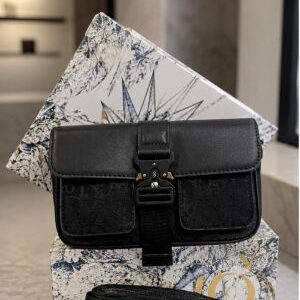 christian dio mini saddle messenger bag with box 6498