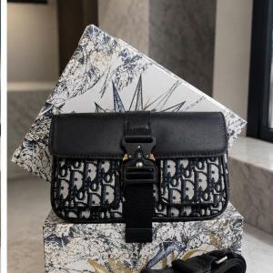 christian dio mini saddle messenger bag with box 6499