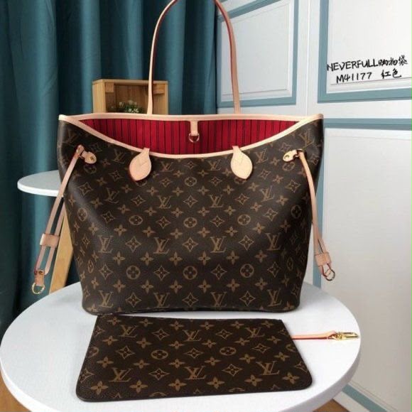 louiis vuttion neverfull mono pattern premium quality with og box 6575 louiis vuttion neverfull mono pattern premium quality with og box 6575