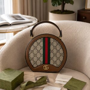 gucc ophidia gg round slingbag with og box 6576