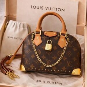 loui vuitton alma sling bag with box dustbag 6580