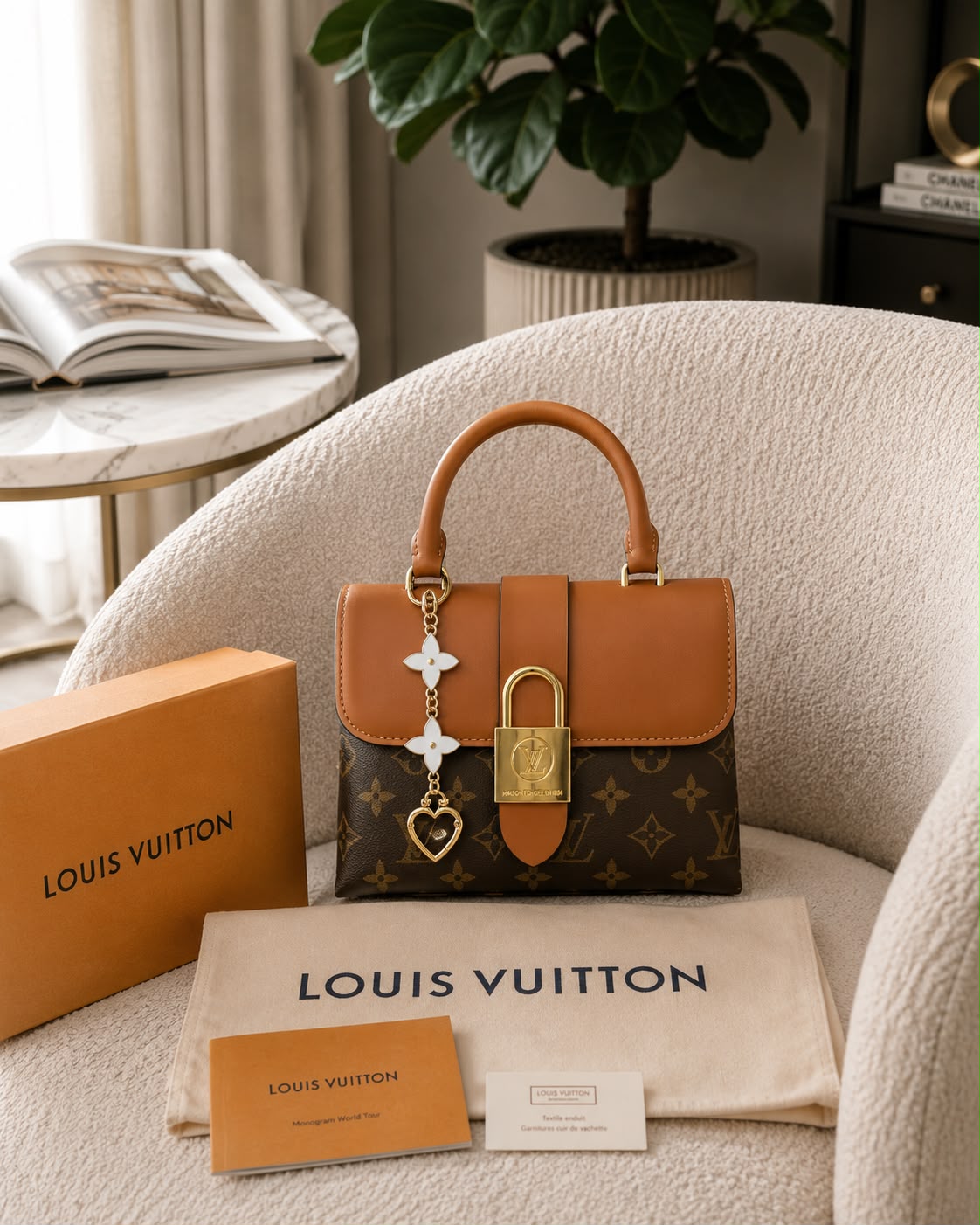 loui vuitton locky handbag with box 6588 loui vuitton locky handbag with box 6588