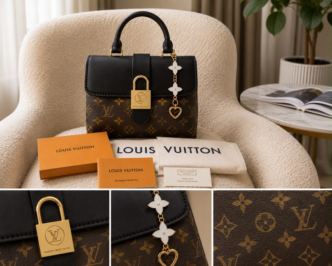 loui vuitton locky handbag with box 6589 loui vuitton locky handbag with box 6589