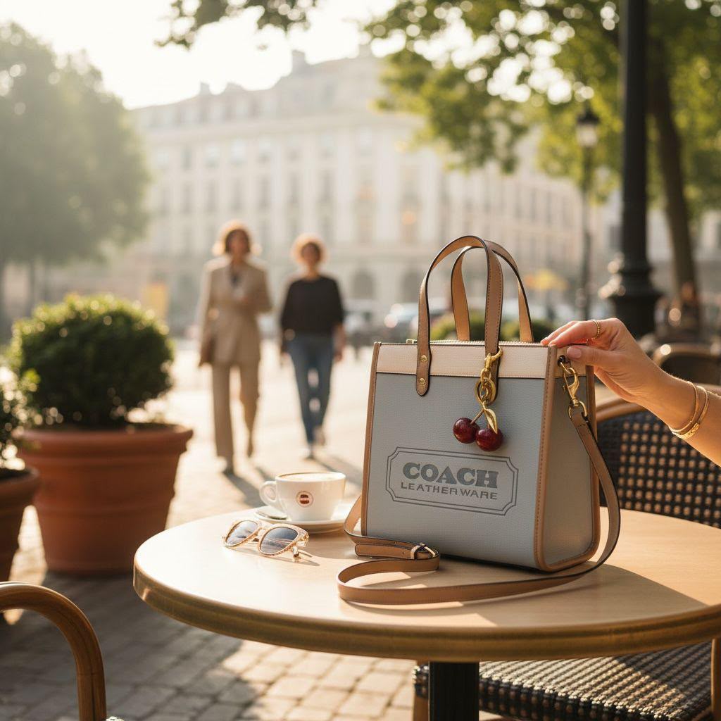 coac field tote 22 bag with og folding box with charm 6248 coac field tote 22 bag with og folding box with charm 6248