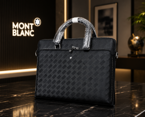 mont blanc polished premium quality laptop bag 6510