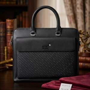 mont blanc polished premium quality laptop bag 6513