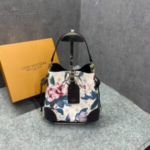 louiis vuitton all bb bag monogram white eden collection floral pattern monogram with og box dust cover & carry bag 60429 white flowers