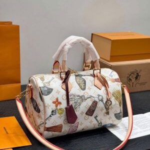 loui vuitton lv speedy soft 30 lucky with brand packing 6536