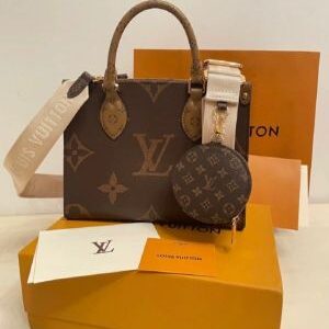 loui vuittion on the go pm with box dustbag slingbelt coinpouch bill 6036
