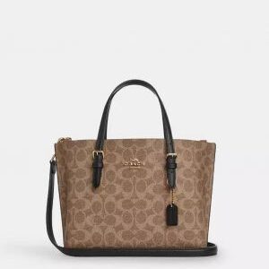 coac ollie leather tote bag with dust bag box & shoulder strap 6409