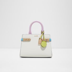 aldd lisbon womens white satchel with box 5720