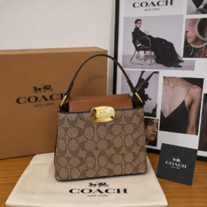 coac mollie signature bucket bag with extra long sling and carry bag & og box 6612