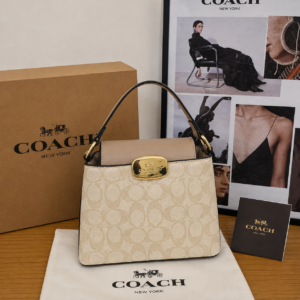 coac mollie signature bucket bag with extra long sling and carry bag & og box 6614