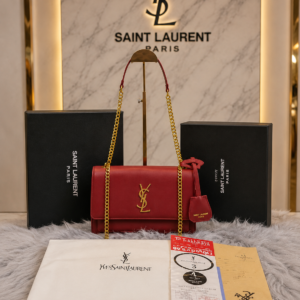 ysl saint laurent sunset medium chain shoulder bag with box dustbag bill 6617