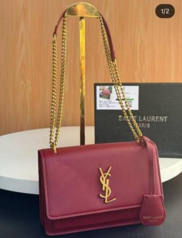 ysl saint laurent sunset medium chain shoulder bag with box dustbag bill 6617 ysl saint laurent sunset medium chain shoulder bag with box dustbag bill 6617