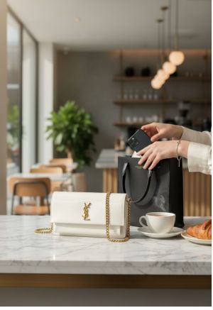 yves saint laurent ysl sunset shoulder bag with box and dust bag 5896 yves saint laurent ysl sunset shoulder bag with box and dust bag 5896