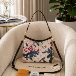 loui vuitton lv hobo with flower charm with box 6655