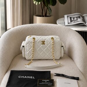 chane bowling quilted handbag with box 6670