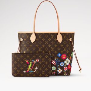 loui vuitton lv x takashi murakami neverful handbag with box 6671