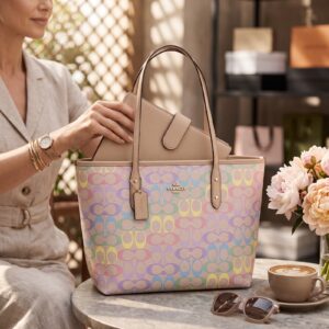 coac tote bag with box 6674
