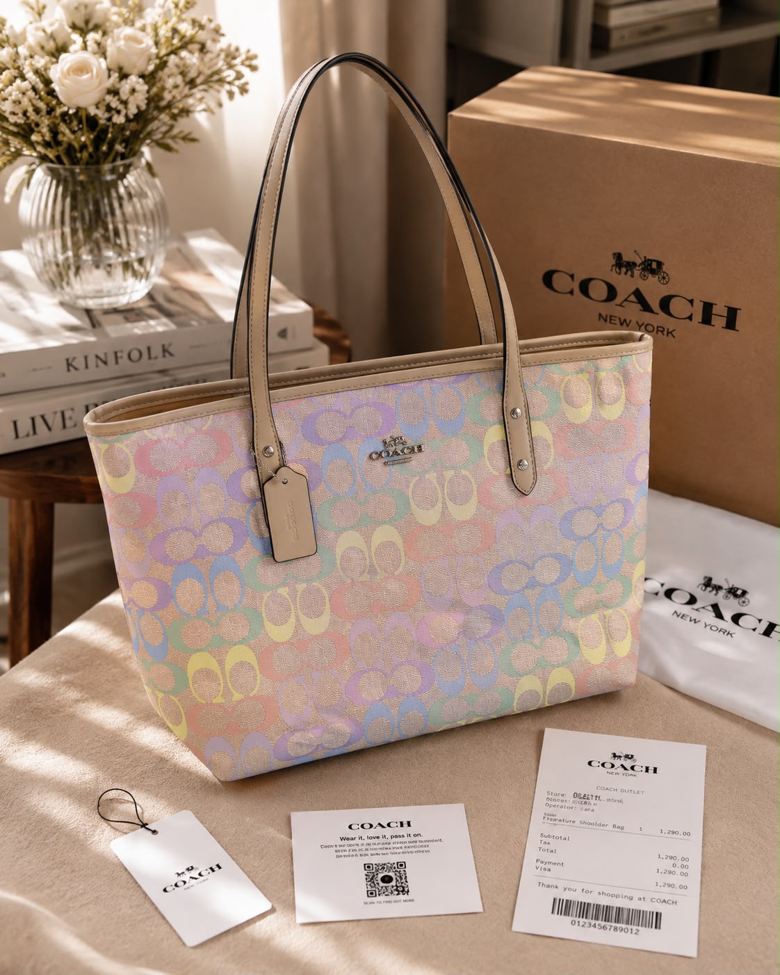 coac tote bag with box 6674 coac tote bag with box 6674