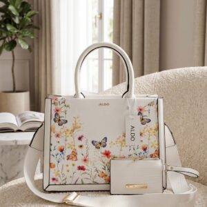 alddo floral design handbag with box 6682