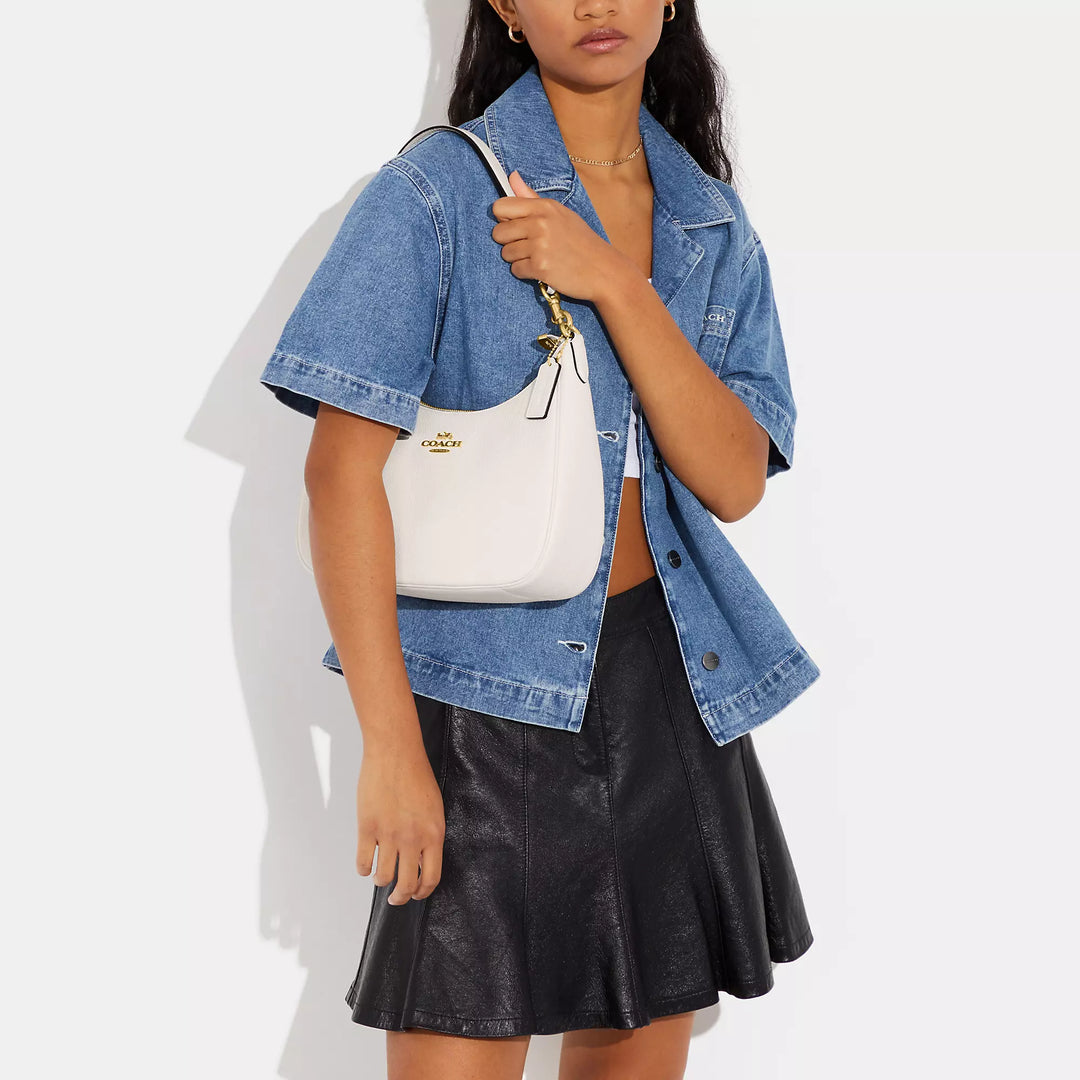 coacch teri hobo large shoulder bag with og box & dust cover 8006 litchi white coacch teri hobo large shoulder bag with og box & dust cover 8006 litchi white