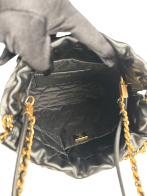 chane pre owned 22 chain hobo quilted calfskin mini crossbody bag with box 6620 chane pre owned 22 chain hobo quilted calfskin mini crossbody bag with box 6620