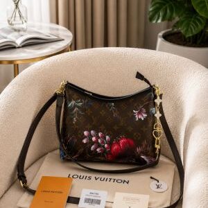loui vuitton lv hobo with flower charm with box 6654