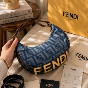 fend fendgraphi moon handbag with box 6681