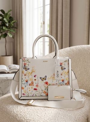 alddo floral design handbag with box 6682 alddo floral design handbag with box 6682