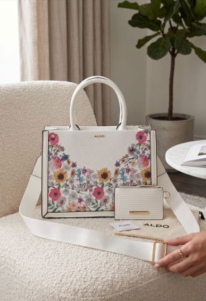 alddo floral design handbag with box 6684 alddo floral design handbag with box 6684