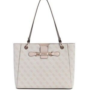 guess typographic pearl tote bag 5424