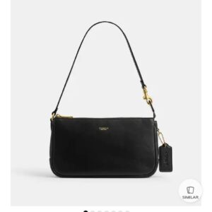 coacch plaza 18 small shoulder bag black with og box & dust cover black cn101